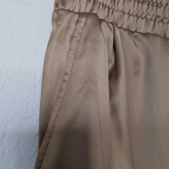 Marc New York Women's Satin Jogger Pants  Dark Taupe Size M - Picture 9 of 14